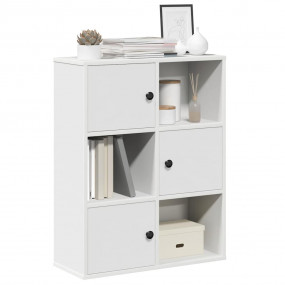 Bookcase White Engineered wood Medium Bookcase Rectangu...