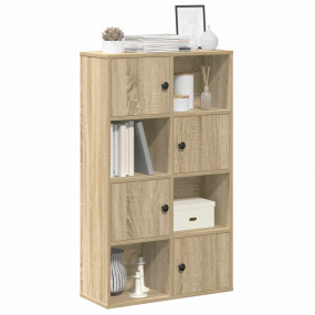 Bookcase Sonoma oak Engineered wood 23.6 x 9.4 x 40.0 i...