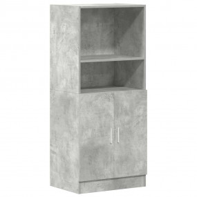 Kitchen Cabinet Concrete grey Engineered wood Medium