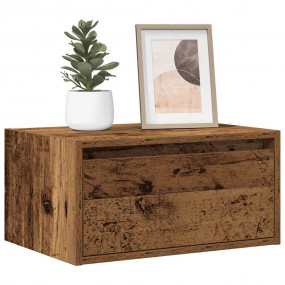 Wall-mounted Bedside Cabinet Old wood Engineered wood