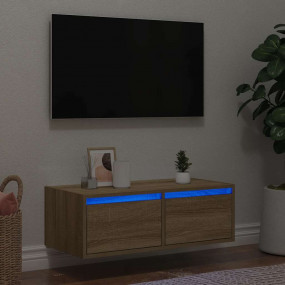 TV Cabinet Sonoma Oak Engineered wood TV Cabinet Rectan...