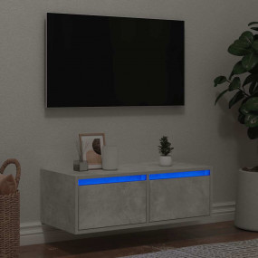 TV Cabinet Concrete grey Engineered wood 29.5 x 14.0 x ...