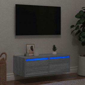 TV Cabinet Grey Sonoma Engineered Wood 29.5 in TV Cabin...