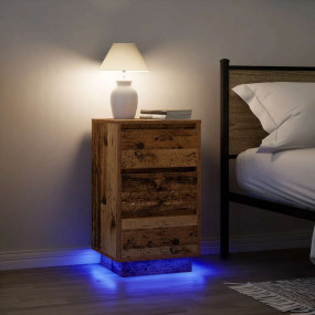 Bedside Cabinet Old wood Engineered wood Medium Bedside...