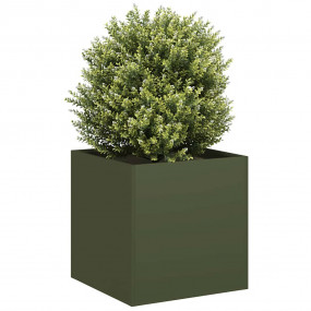 Planter Olive Green Cold-Rolled Steel Large Decorative ...