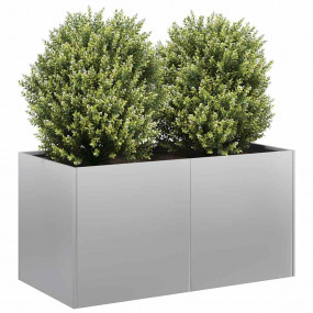 Planter Silver Galvanized Steel Large Durable Planter