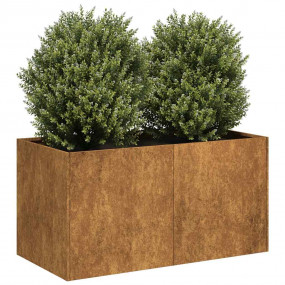Planter Rusty Weathering Steel Large Decorative Inlays ...