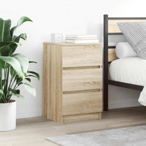 Bedside Cabinet Sonoma oak Engineered wood Medium Bedsi...