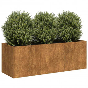 Planter Rusty Weathering Steel Large Planter Rectangula...