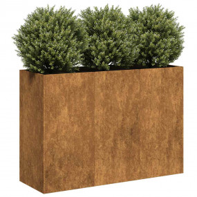 Planter Rusty Weathering steel Large Decorative Inlays ...