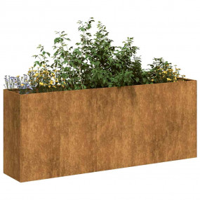 Planter Rusty Weathering steel Large Decorative Inlays ...