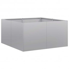 Planter Silver Galvanized Steel Large Decorative Inlays...