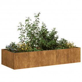 Planter Rusty Weathering Steel Large Decorative Inlays ...
