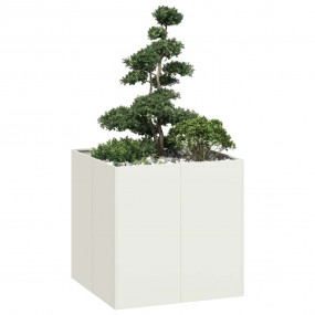 Planter White Cold-rolled steel Large Decorative Inlays...