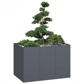 Planter Anthracite Cold-rolled steel Large Tough Rectan...