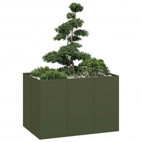 Planter Olive Green Cold-rolled Steel Large Decorative ...