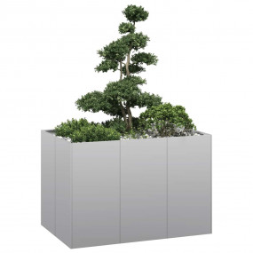 Planter Natural Steel Galvanized Steel Large Durable Mo...