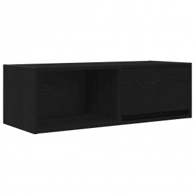 TV Cabinet Black Oak Engineered Wood Medium TV Cabinet