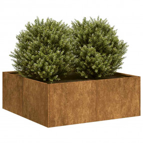Planter Starts off as normal metal but turns rusty Weat...