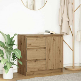 Sideboard Artisan Oak Engineered Wood Medium Adjustable...