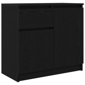 Sideboard Black Oak Engineered Wood Medium Sideboard