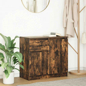 Sideboard Smoked Oak Engineered Wood Medium Sideboard