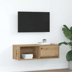 TV Cabinet Artisan oak Engineered wood Compact Storage