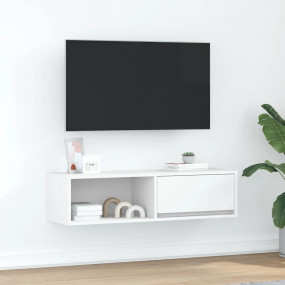 TV Cabinet White Engineered wood 39.4 x 12.2 x 10.0 in ...