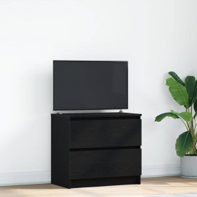 TV Cabinet Black Engineered wood Medium TV Cabinet Rect...