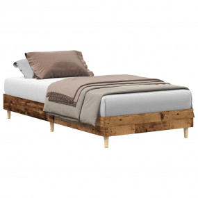 Bed Frame Old wood Engineered wood Single Durable Bed F...