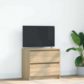 TV Cabinet Sonoma Oak Engineered Wood TV Cabinet Rectan...
