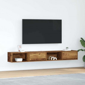 TV Cabinet Set of 2 Old wood Engineered wood