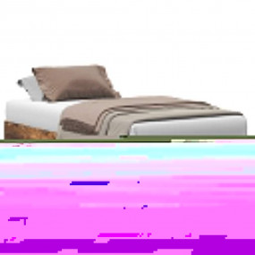 Bed Frame Smoked Oak Engineered Wood, Solid Eucalyptus ...
