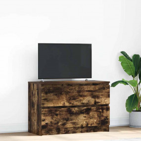 TV Cabinet Smoked oak Engineered wood Medium TV Cabinet