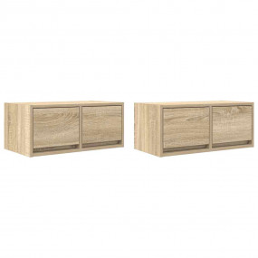 TV Cabinet Set of 2 Sonoma oak Engineered wood