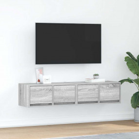 TV Cabinet Set of 2 Grey sonoma Engineered wood Medium