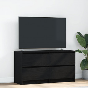 TV Cabinet Black Engineered wood Medium TV Cabinet Rect...