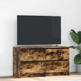 TV Cabinet Smoked Oak Engineered Wood 39.4 in x 13.8 in...
