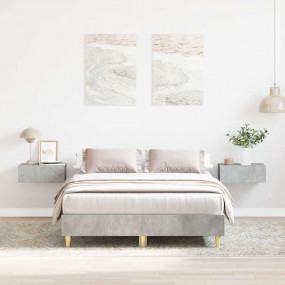 Bed Frame Concrete Gray