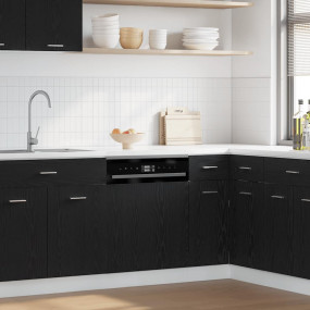 Dishwasher Panel Black oak Engineered wood Standard Dur...