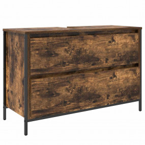 Bathroom Sink Cabinet Smoked oak Engineered wood, steel