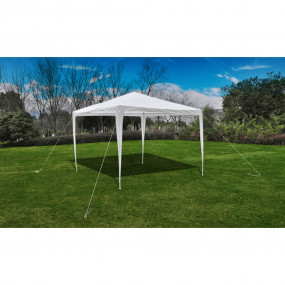Gazebo White Polyethylene, Steel 10 x 10 ft Lightweight...