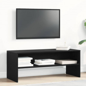 TV Cabinet Black Oak Engineered Wood Medium TV Cabinet