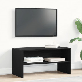 TV Cabinet Black Oak Engineered Wood Medium TV Cabinet