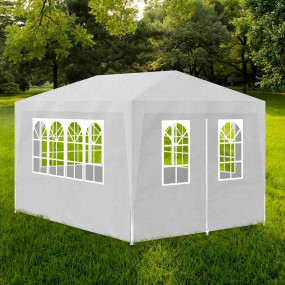 Party Tent White Polyethylene, Steel Medium