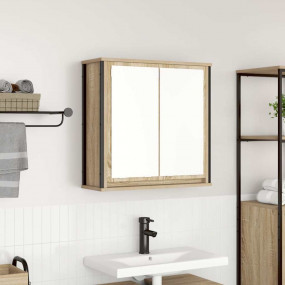Bathroom Wall Cabinet Sonoma oak Engineered wood, steel...