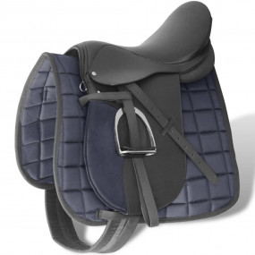 Saddle Black Leather 16 inches Durable Saddle Other