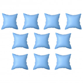 Pool Pillow Set of 10 Blue PVC Large Durable Pool Pillo...
