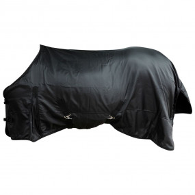 Horse Rug Black Oxford 400D + Fleece Fabric 49.2 in Hor...