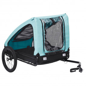 Pet Bike Trailer Blue and Black Oxford fabric (100% pol...